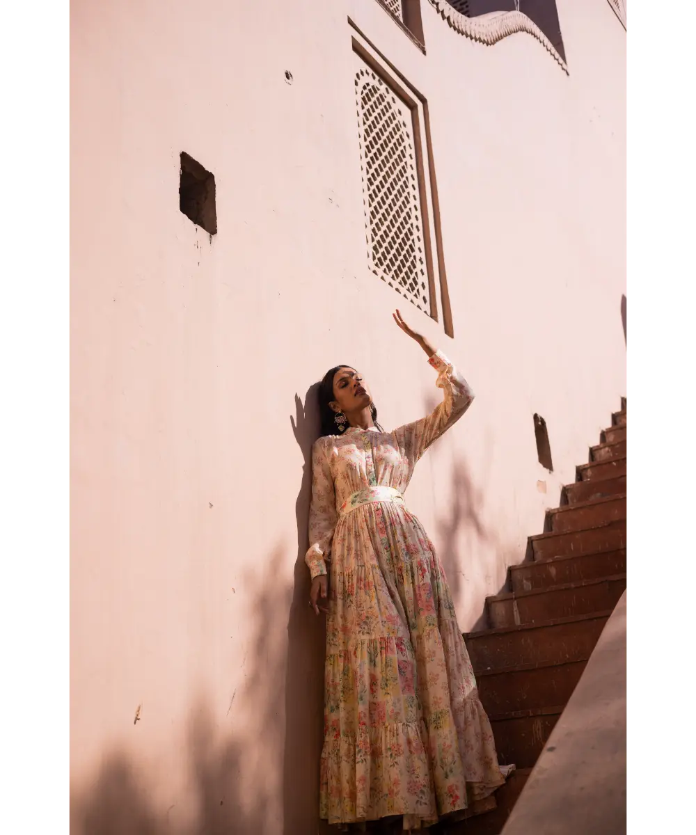 LABEL ANSUHREE- Boho Maxi With Belt