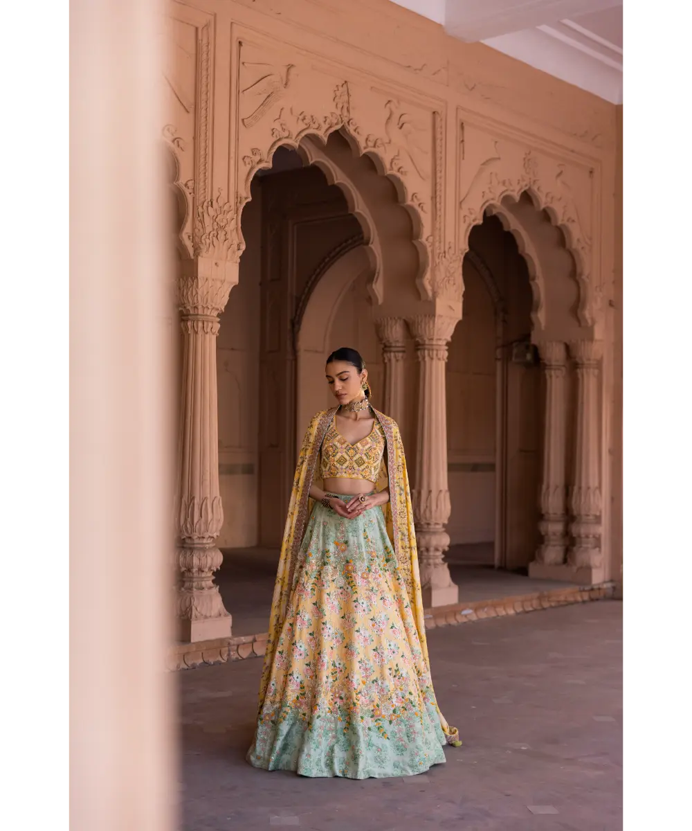 LABEL ANUSHREE- Skirt Set with Dupatta