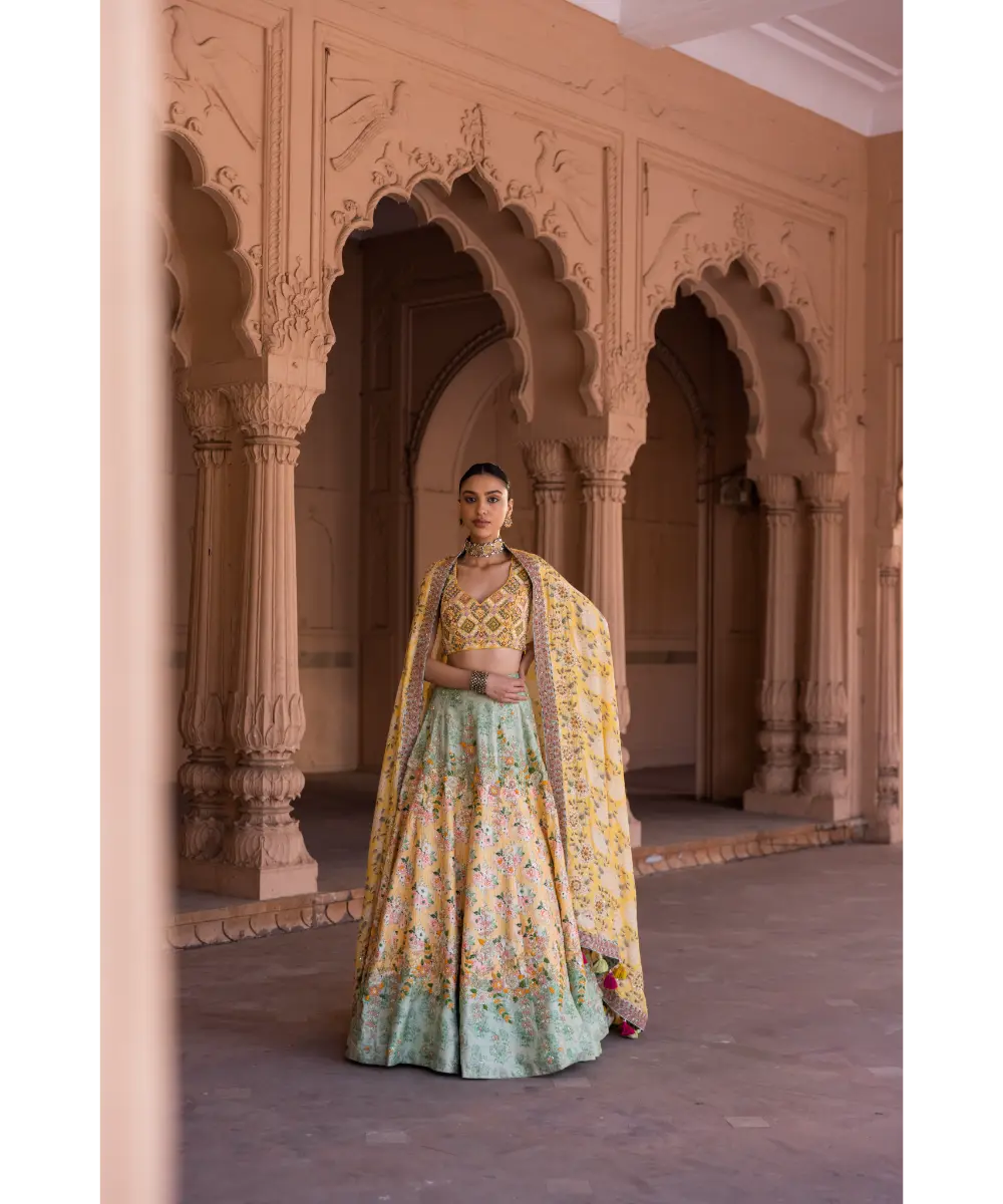 LABEL ANUSHREE- Skirt Set with Dupatta