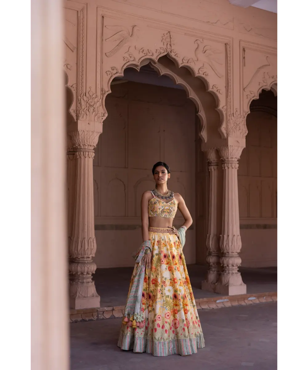 LABEL ANUSHREE- Skirt Set With Dupatta