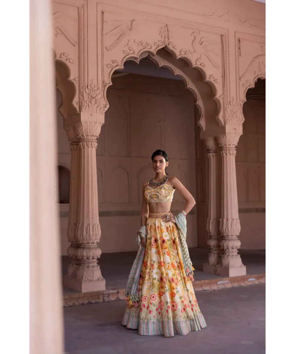 LABEL ANUSHREE- Skirt Set With Dupatta