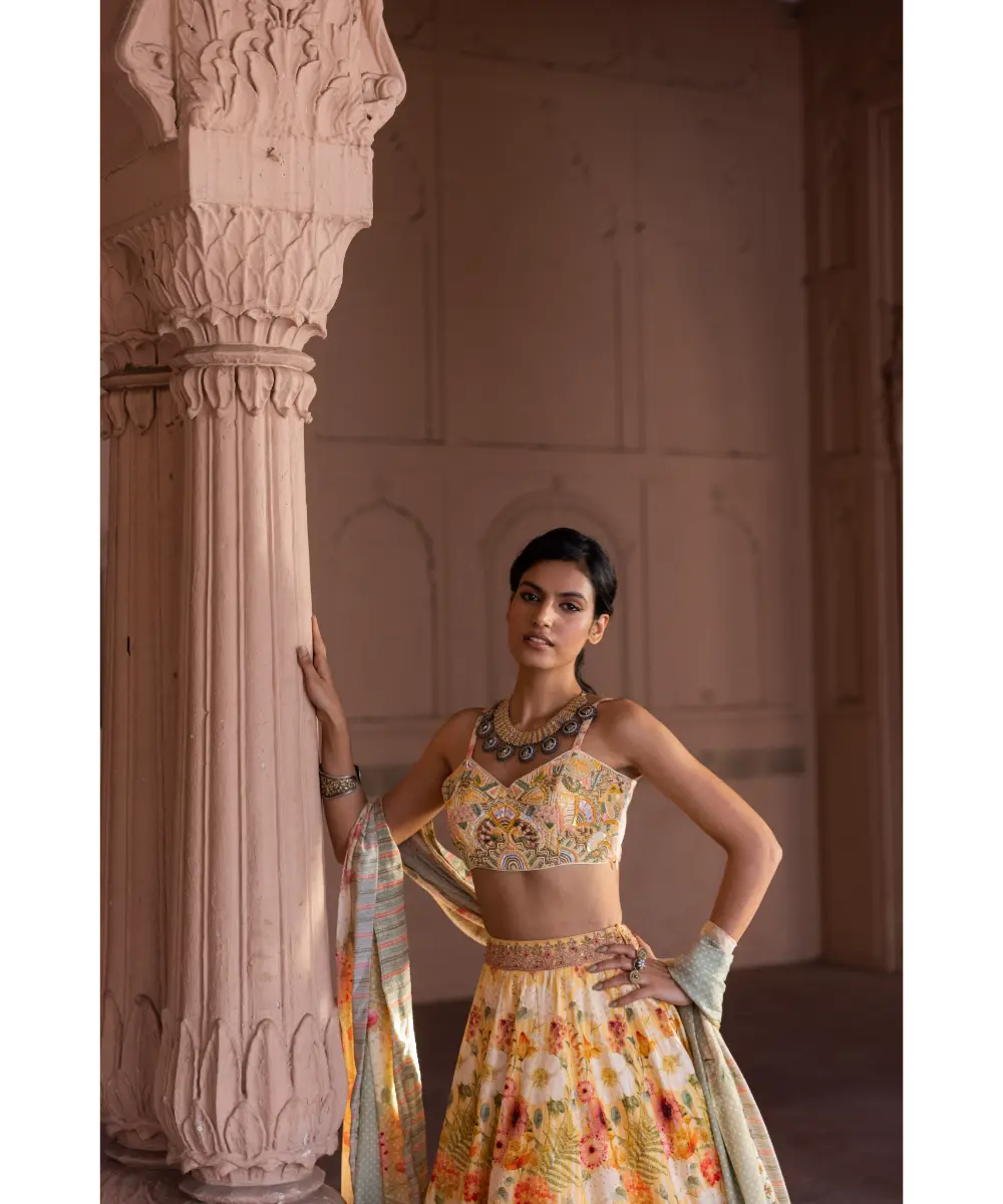 LABEL ANUSHREE- Skirt Set With Dupatta