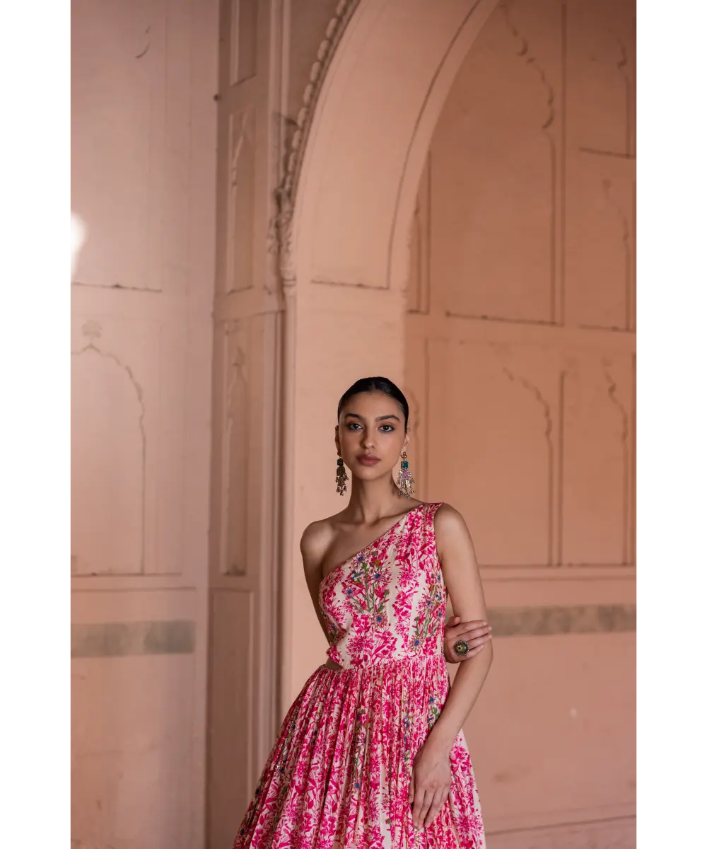 LABEL ANUSHREE- One Shoulder Gown