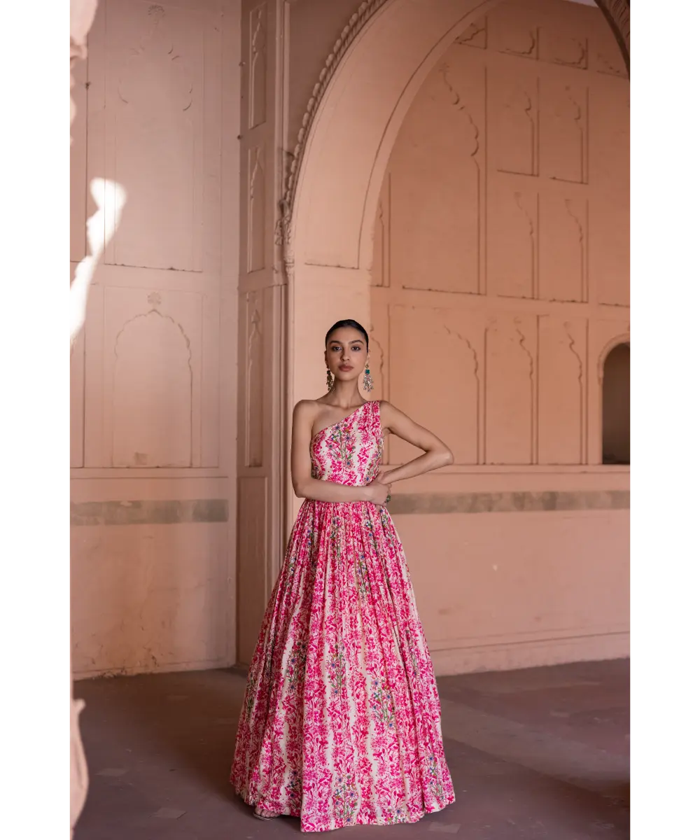 LABEL ANUSHREE- One Shoulder Gown