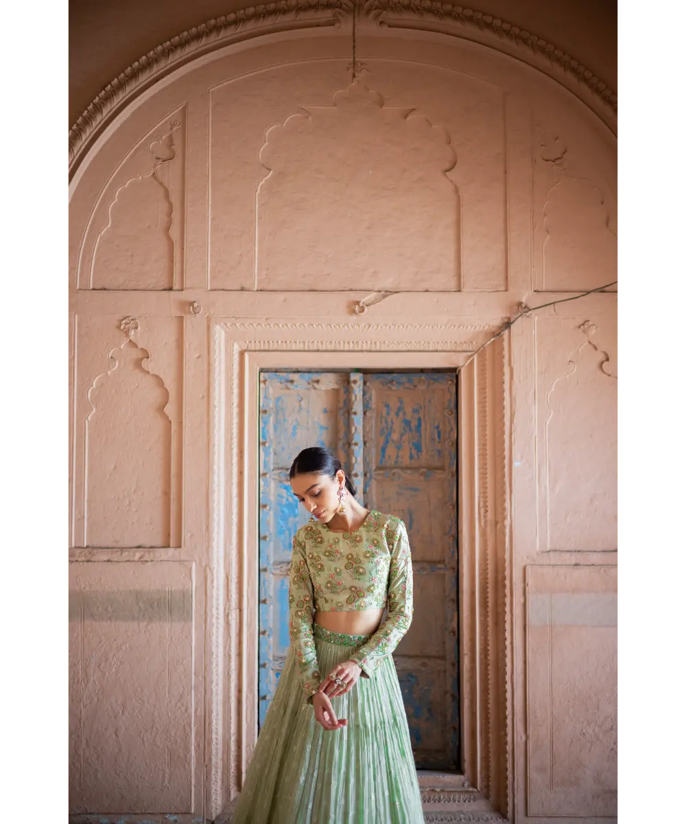 LABEL ANUSHREE- Skirt Set