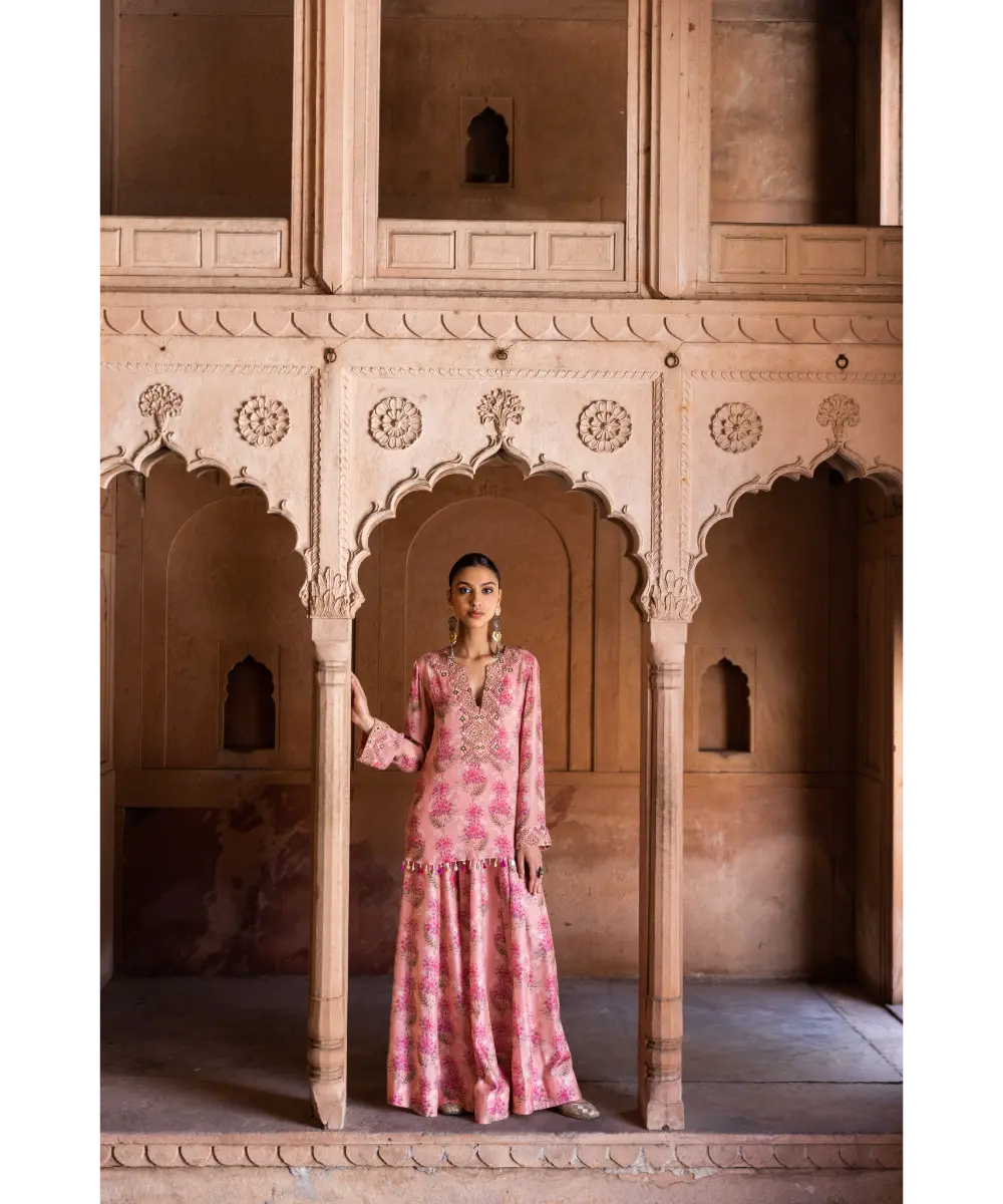 LABEL ANUSHREE- Pink Palazzo Set