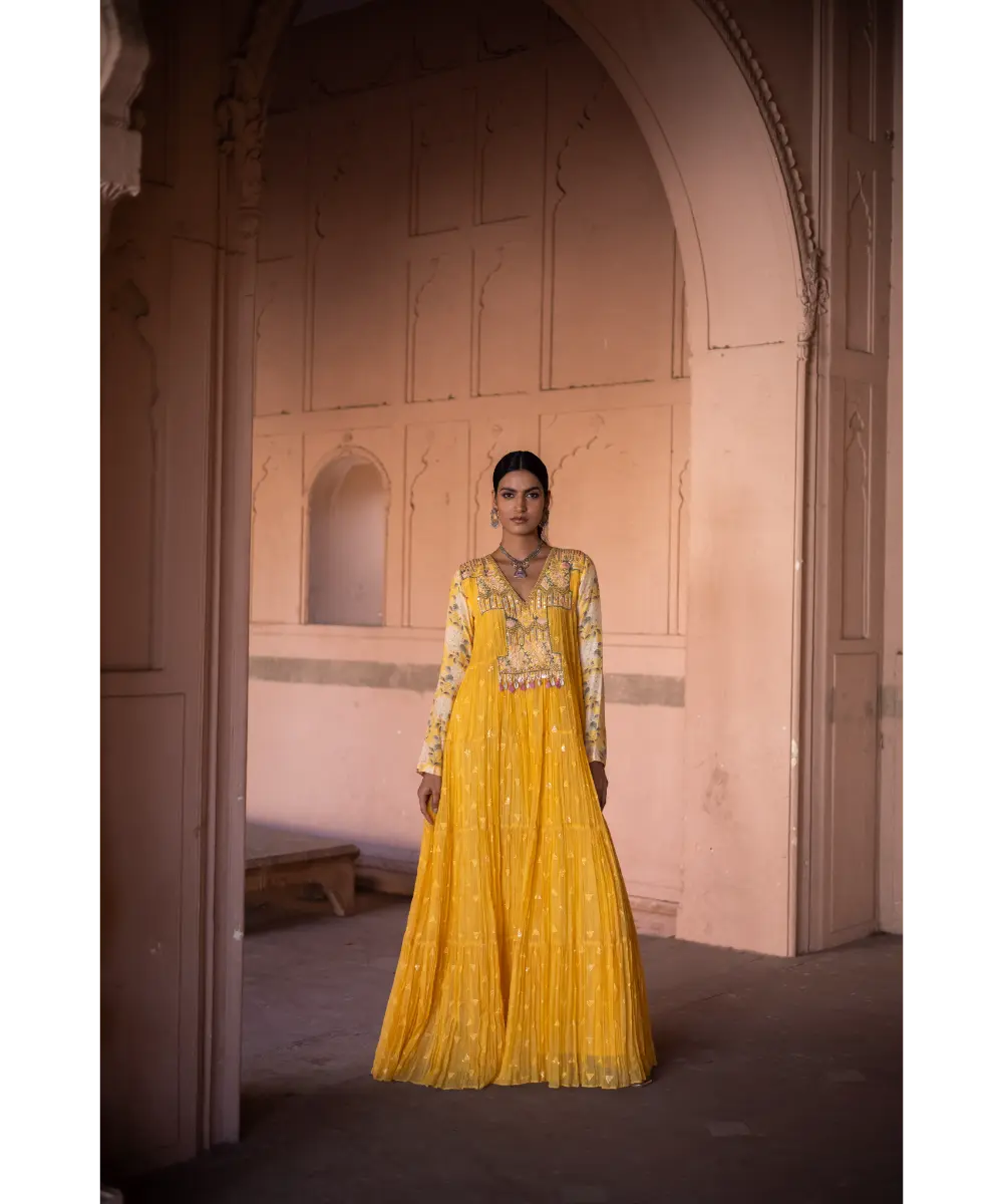 LABEL ANUSHREE- Threadwork Boho Maxi