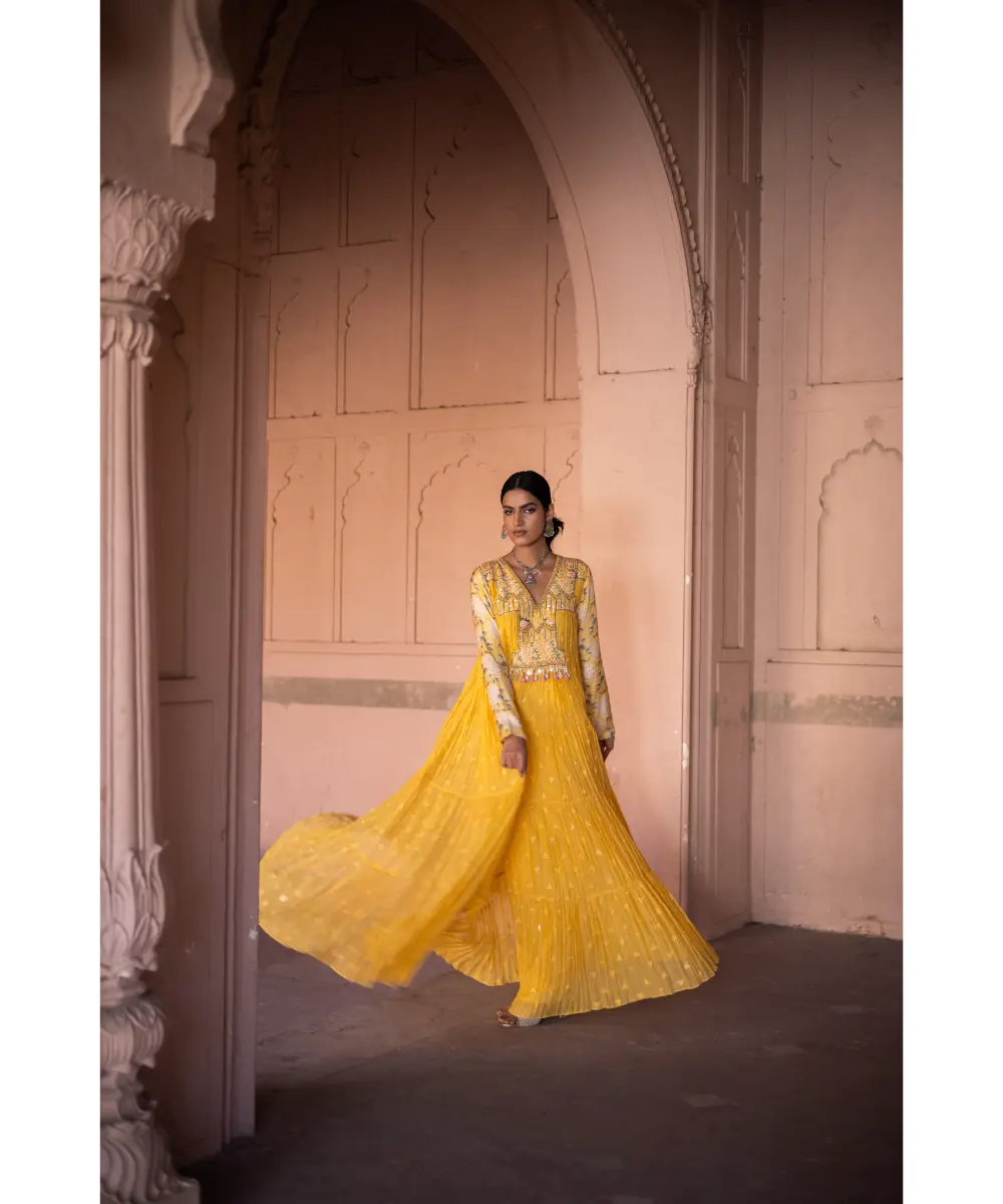 LABEL ANUSHREE- Threadwork Boho Maxi