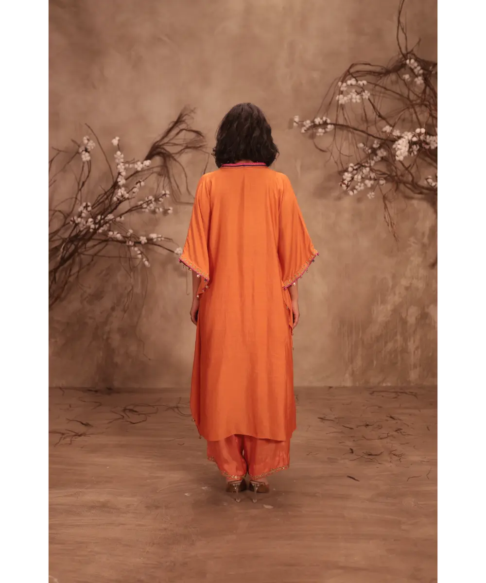 NITI BHOTRA - Nazakat Orange Kaftan Set