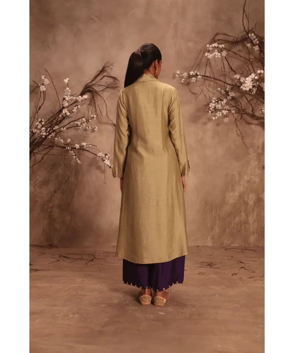 NITI BHOTRA - Nazakat Light Green Collar Kurta Set