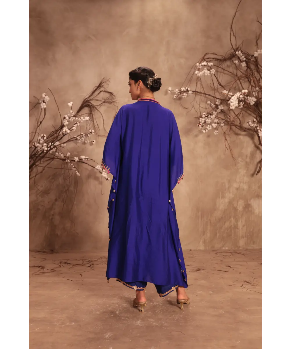 NITI BHOTRA - Nazakat Indigo Kaftan Set
