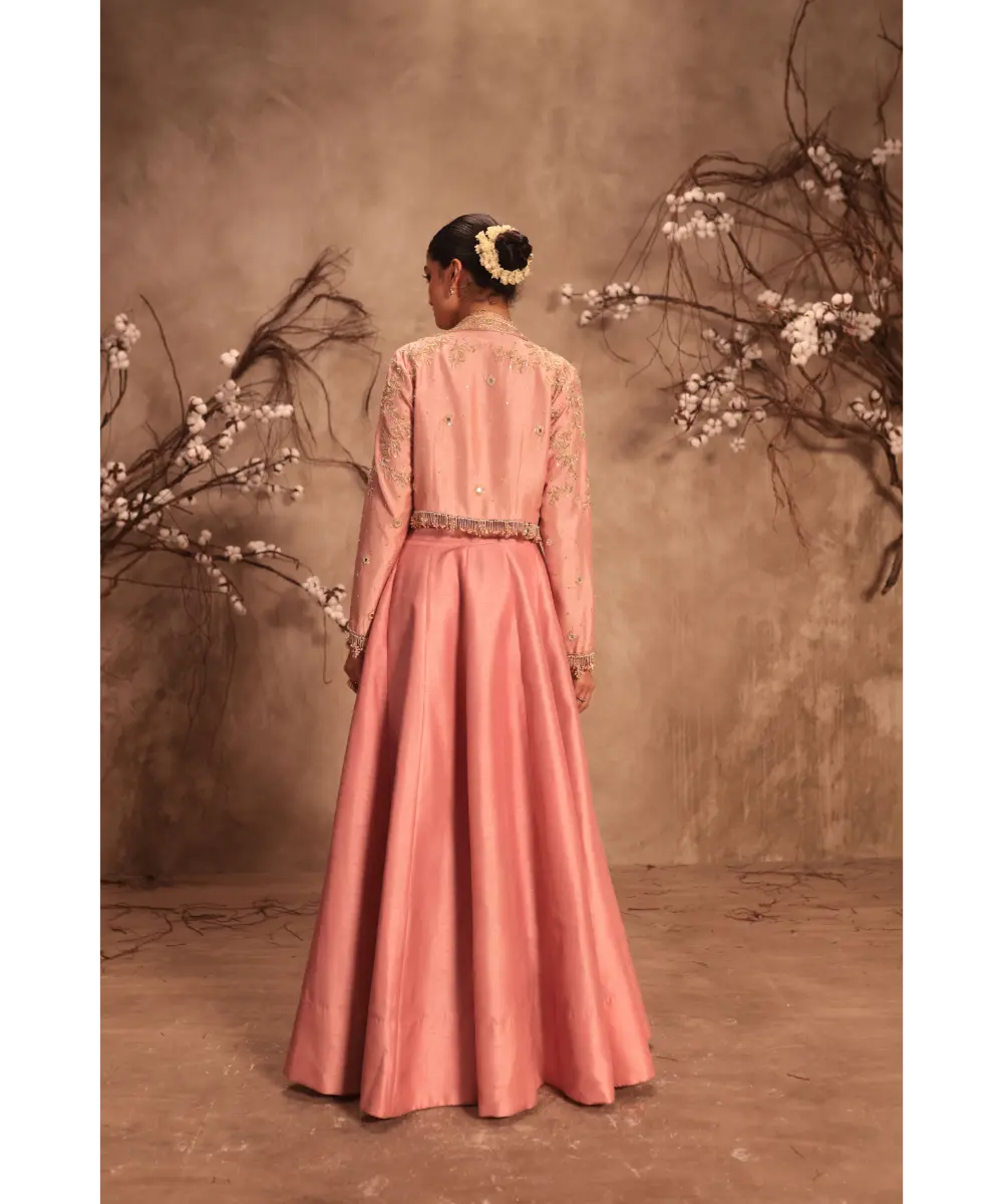 NITI BHOTRA - Nazakat Light Pink Jacket Style Lehenga Set