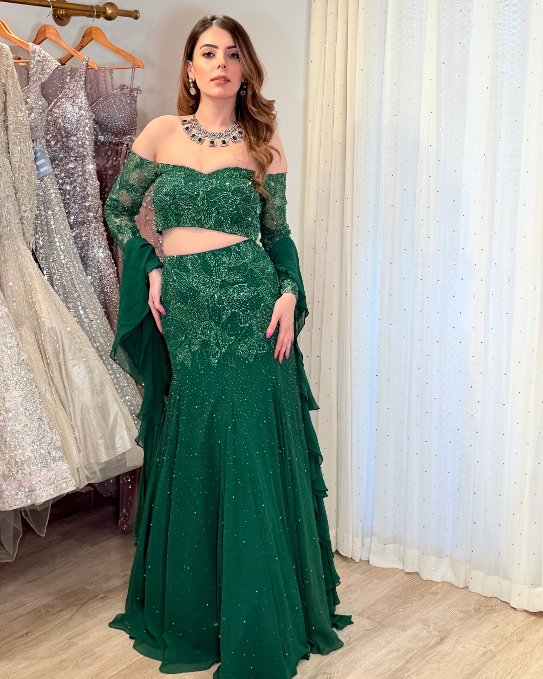 Shloka Khialani - Nirvaan Collection - Capri - Top + Skirt.