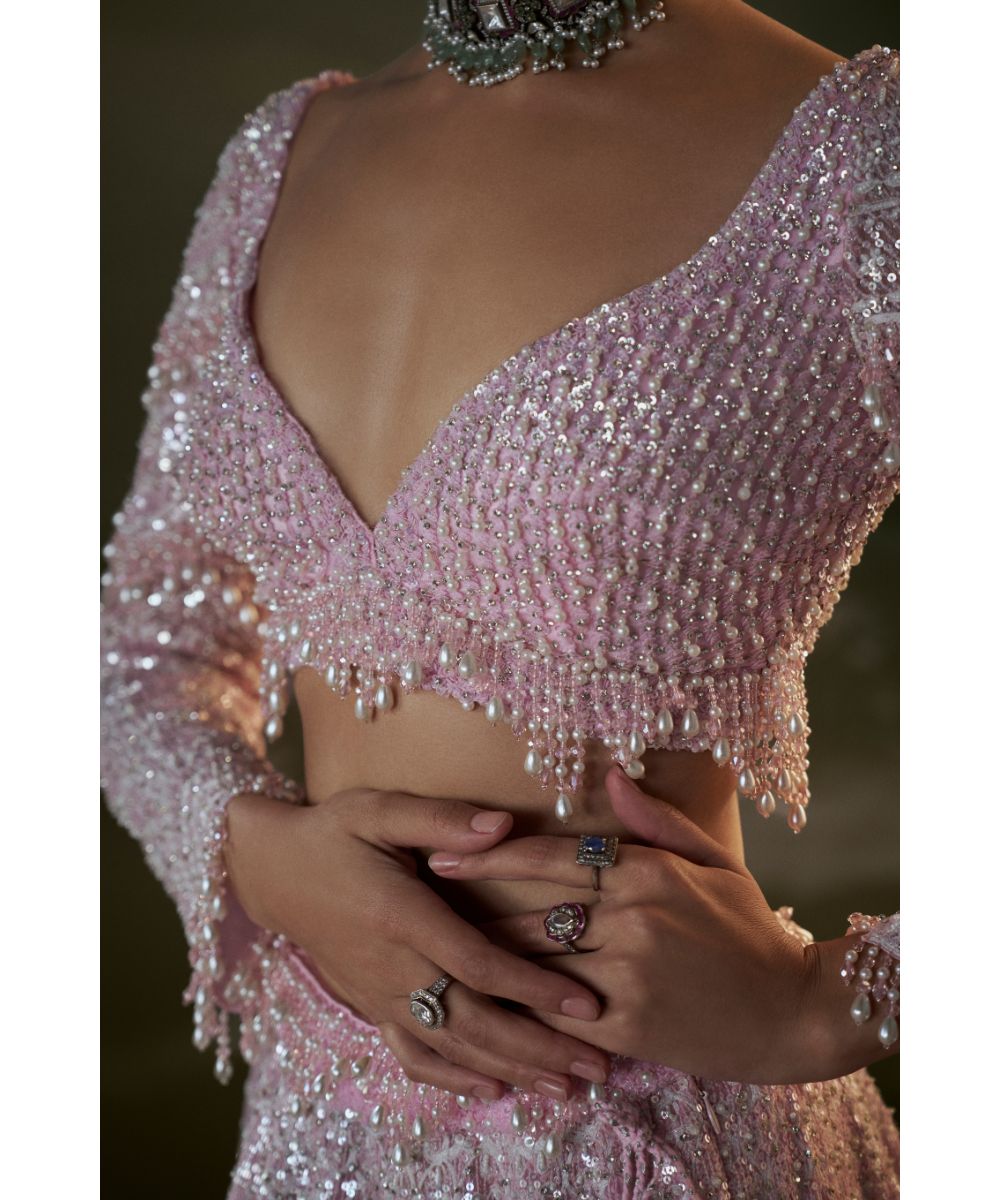 NITIKA GUJRAL - Pink Lehenga Choli Set