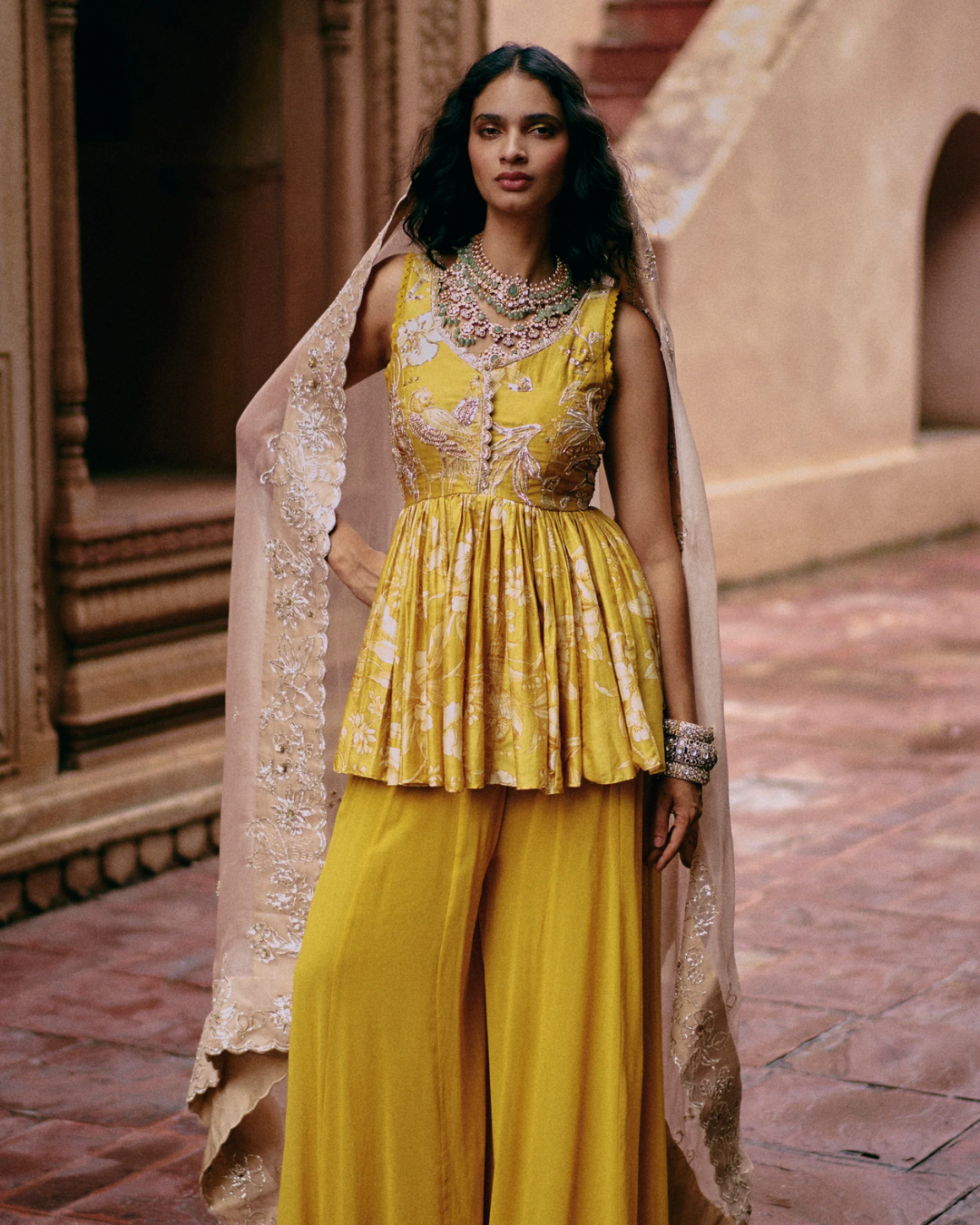 Paulmi and Harsh - Capri Peplum Set from Roop