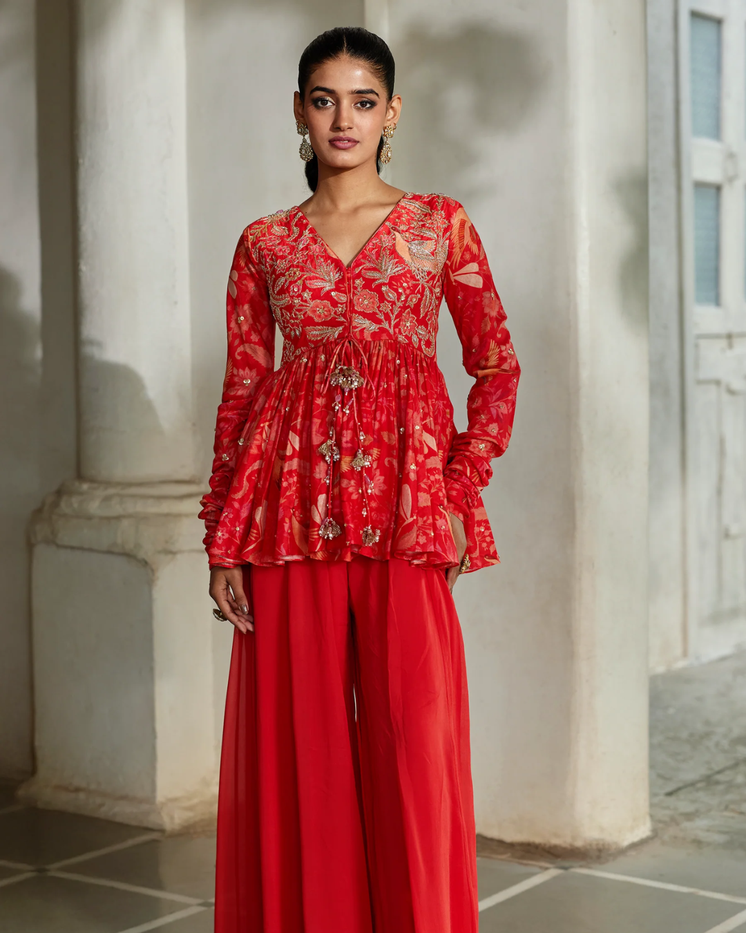 Paulmi and Harsh - Noci Peplum Set from Tara