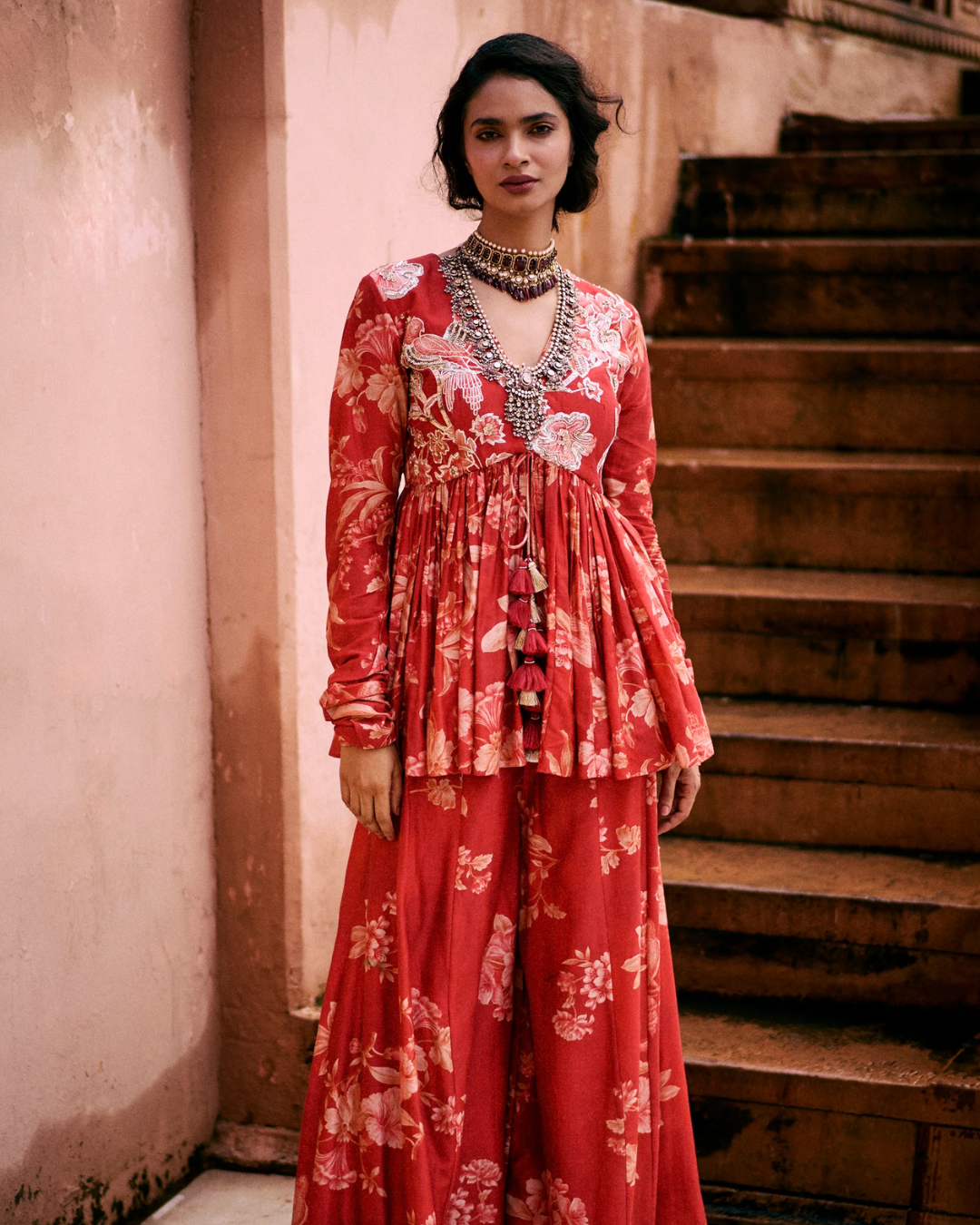 Paulmi and Harsh - River Peplum Set from Roop