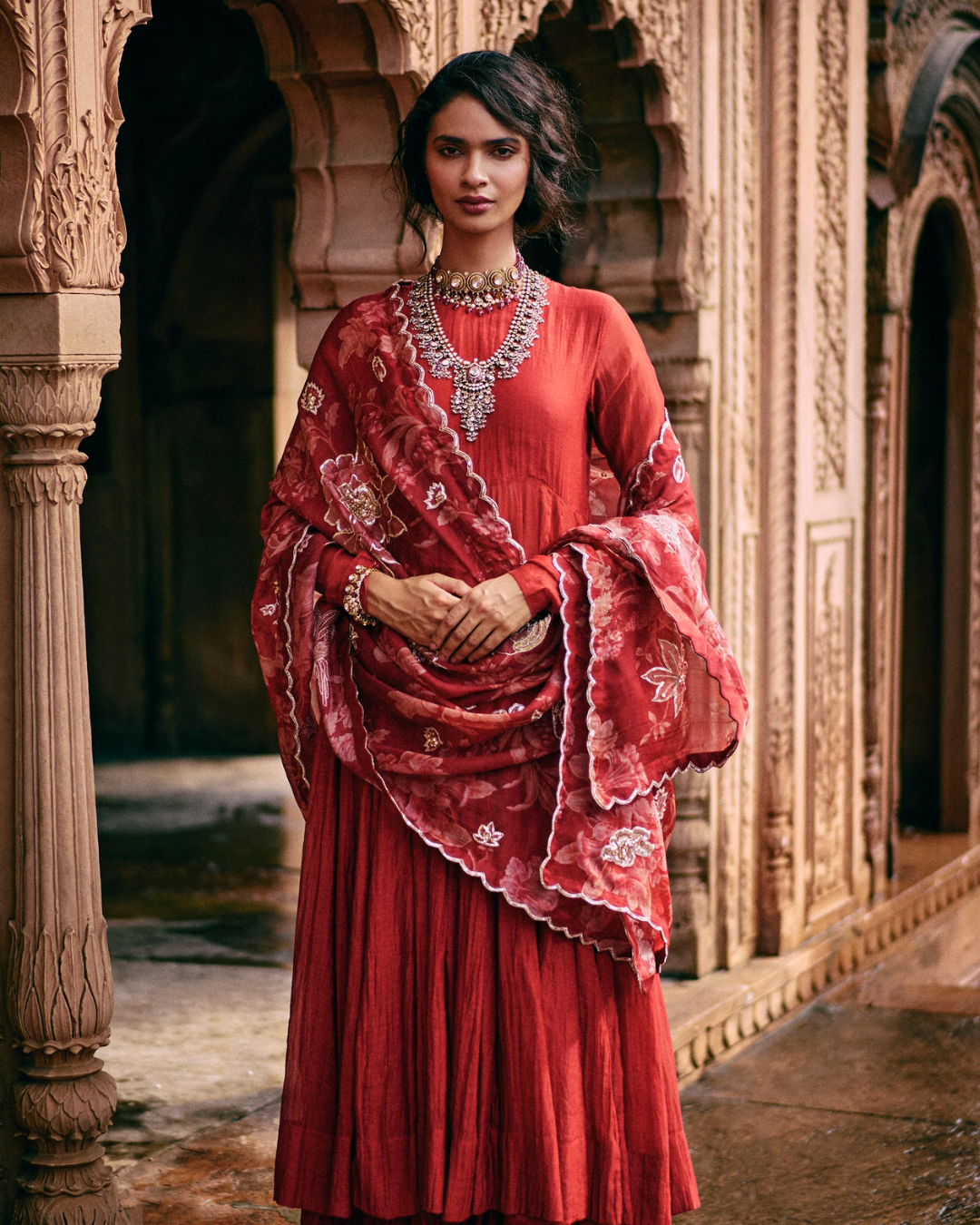 Paulmi and Harsh - Anne Anarkali Set from Roop