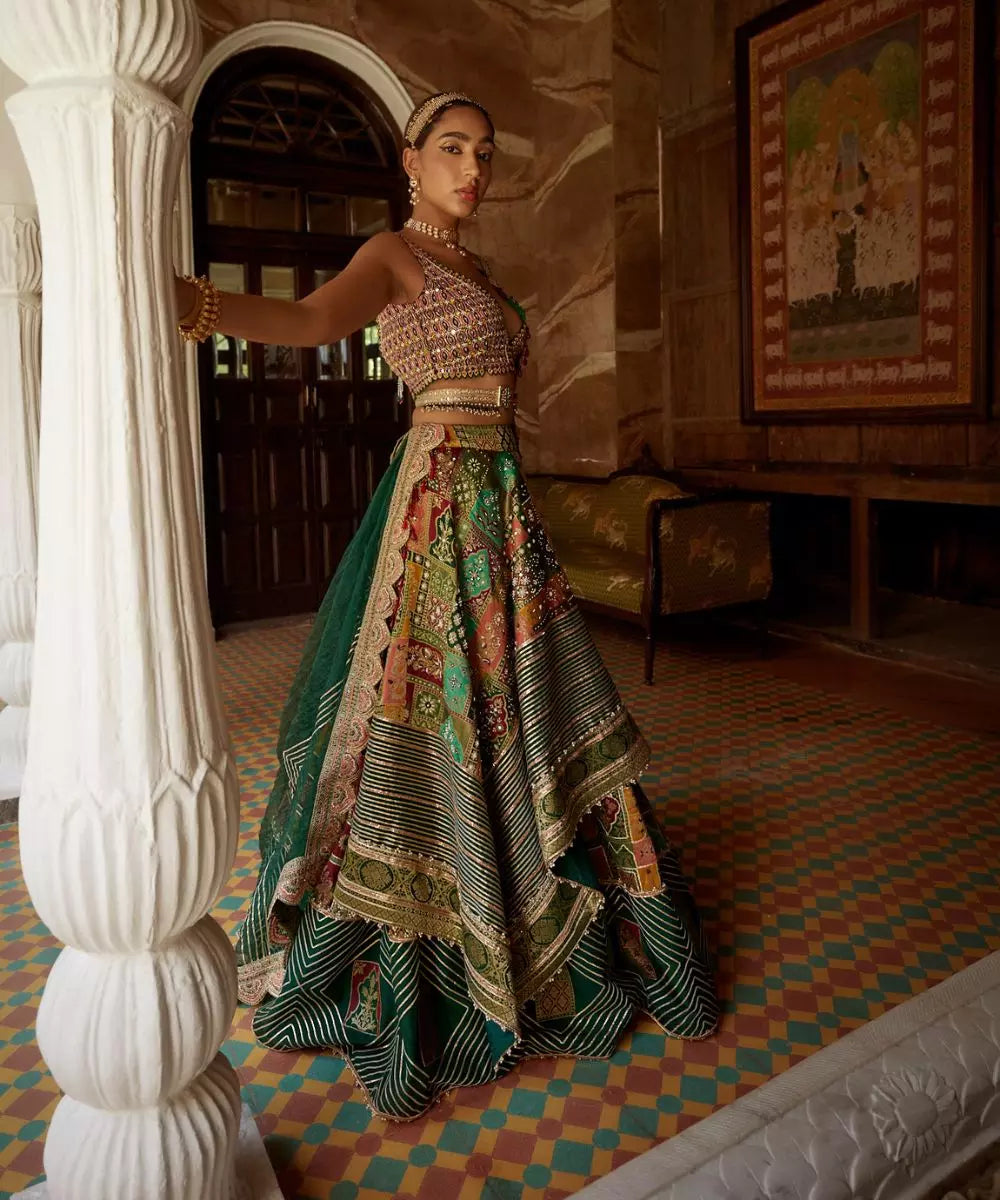 ADITI GUPTA - Abstract Lehenga set