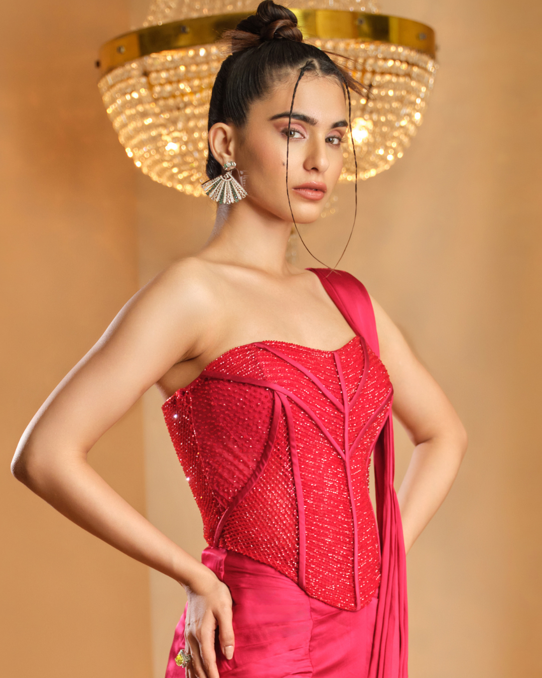 K&A by Karishma and Ashita - Chamkeela Laal