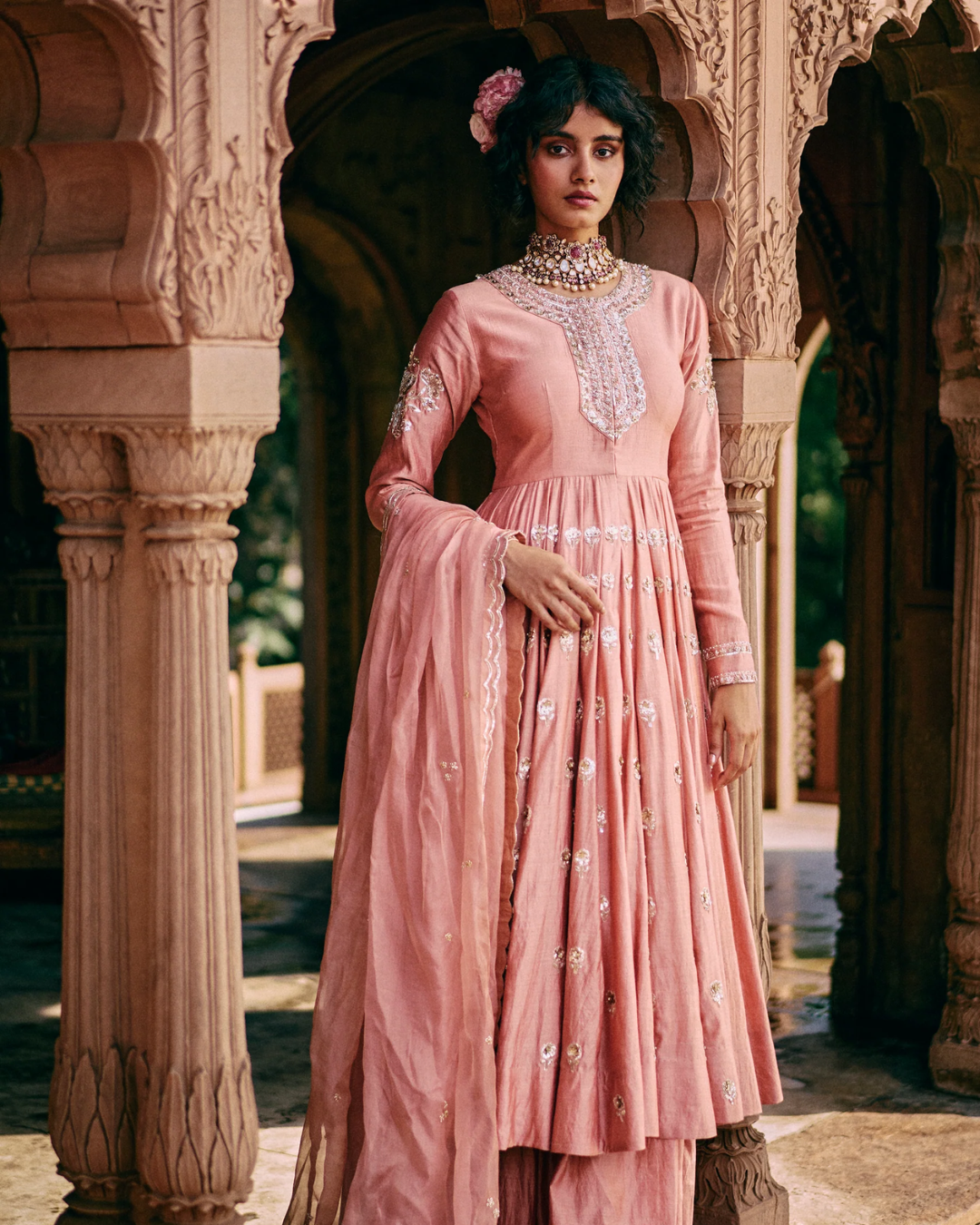 Paulmi and Harsh - Emerson Anarkali Set from Roop