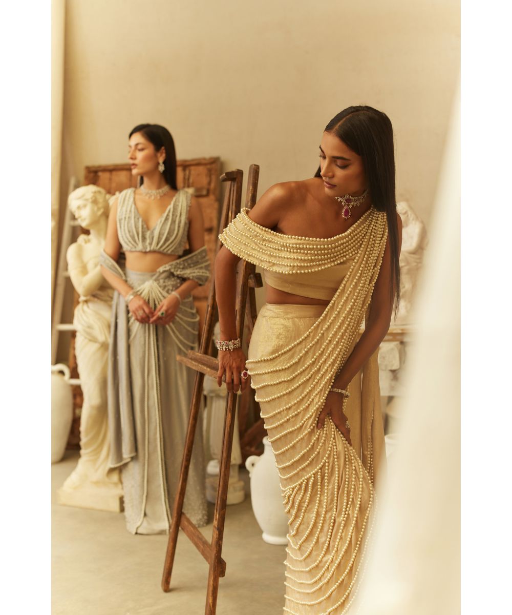 MEHUL GUPTA - Pre-stitched Fusion Saree