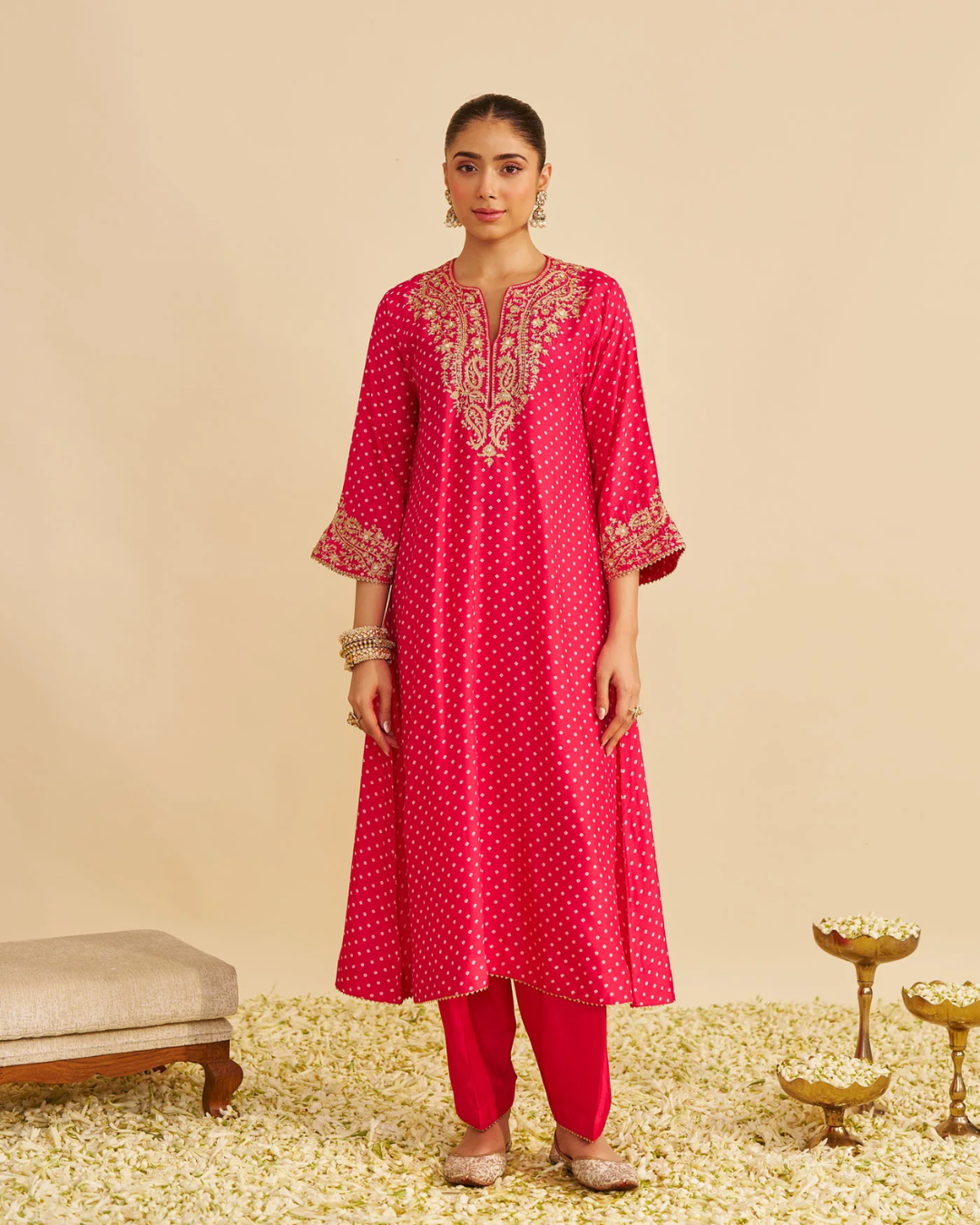 Sheetal Batra - Shezia Rani Hotpink Long Chauga With Salwar from Gulbandh