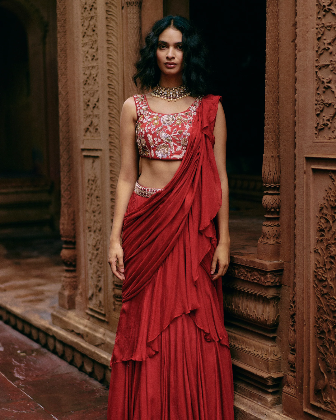 Paulmi and Harsh - Isla Saree Set from Roop