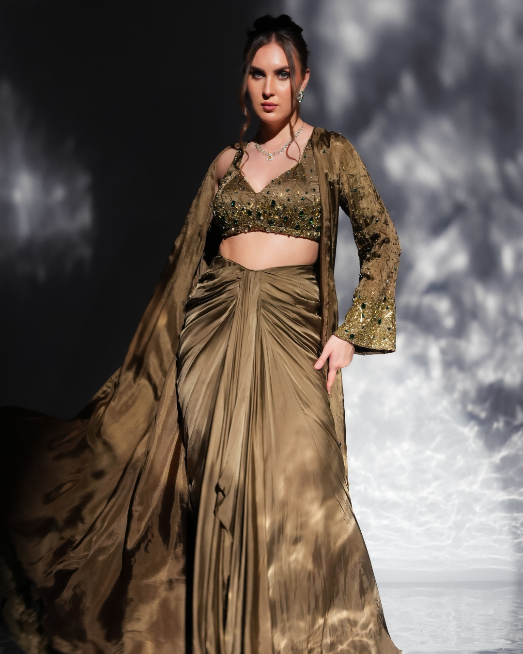 Jade by Ashima - Aurora Drape skirt Jacket