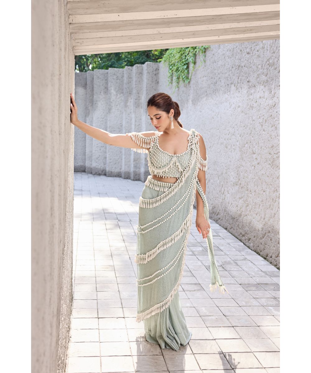 MEHUL GUPTA - Pre-stitched Fusion Saree