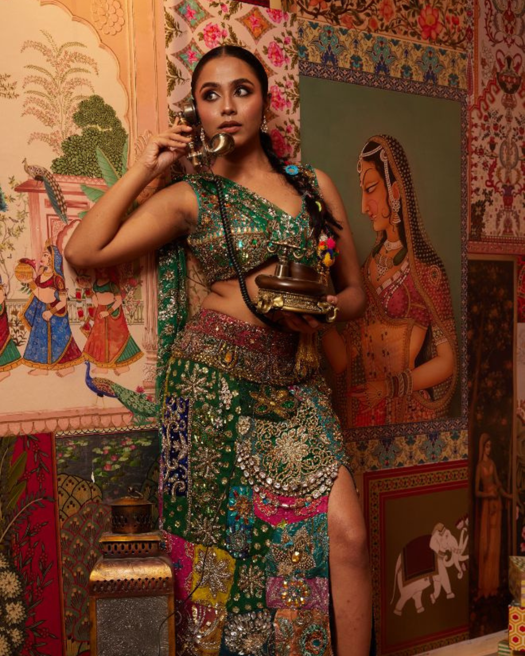 Banjara Trail - Emerald Enigma Handcrafted Fusion Set