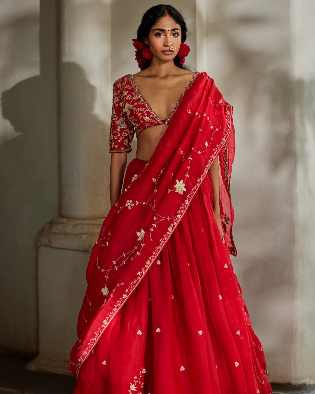 Paulmi and Harsh - Mahi Lehenga Set from Tara