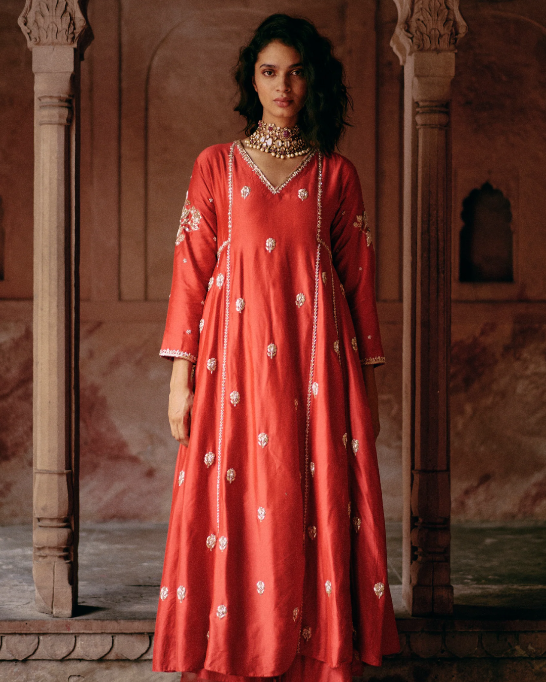 Paulmi and Harsh - Ezra Anarkali Set from Roop
