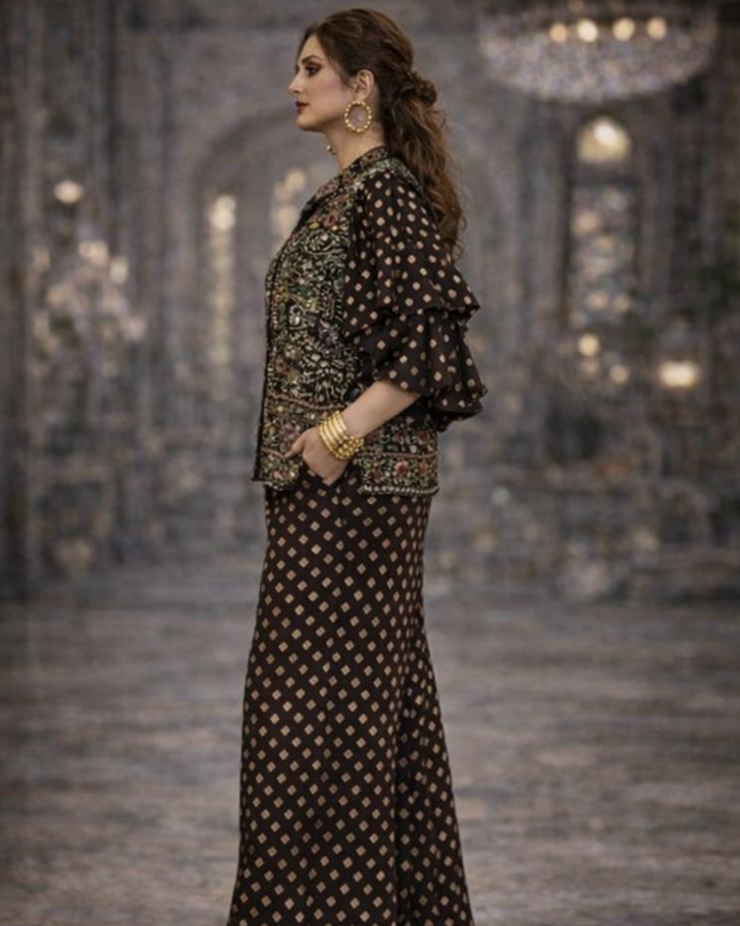 Banjara Trail - Fiona Embellished Co-Ord Set Black