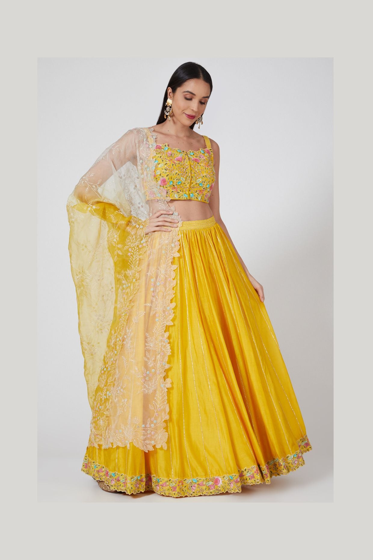YELLOW LEHENGA SET - Tranquile collection by Priyanka Jain