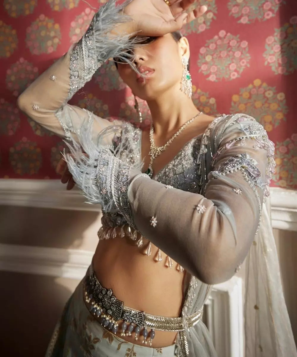 ADITI GUPTA - Pastel Floral Lehenga set