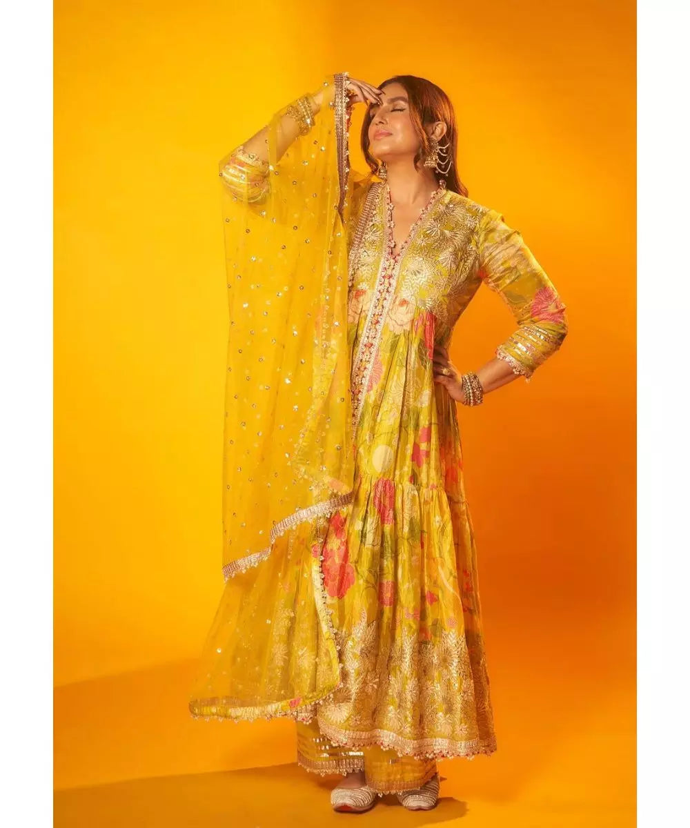 GOPI VAID - Huma Ag With Palazzo Set - Celeb