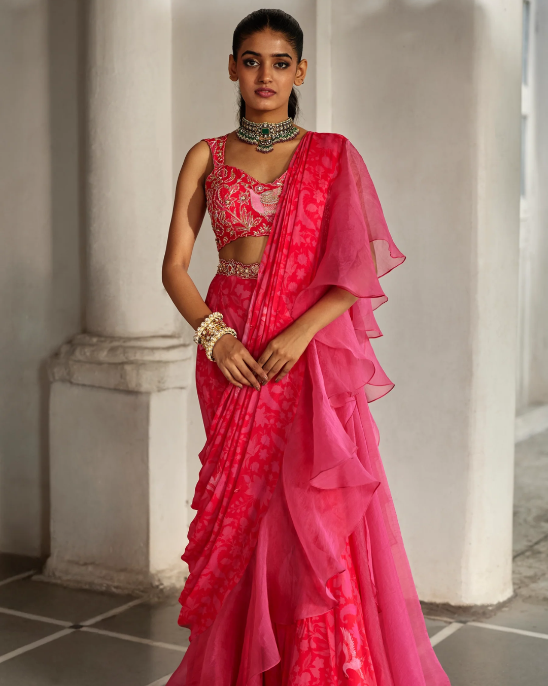 Paulmi and Harsh - Soli Saree Set from Tara