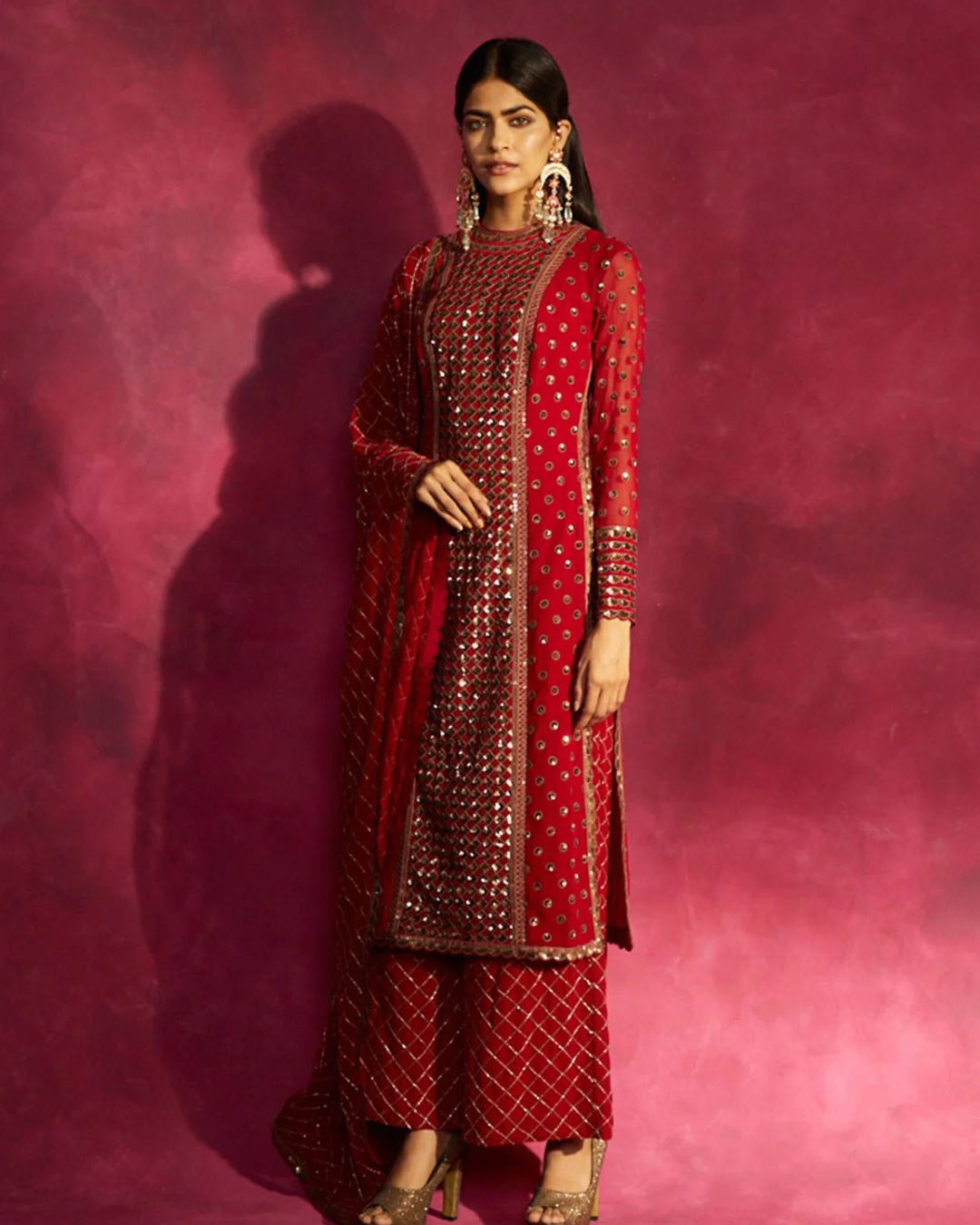Vvani Vats - Deep Red Kurta Set from Chand