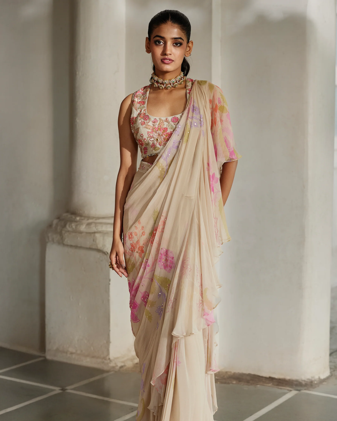 Paulmi and Harsh - Eris Saree Set from Tara
