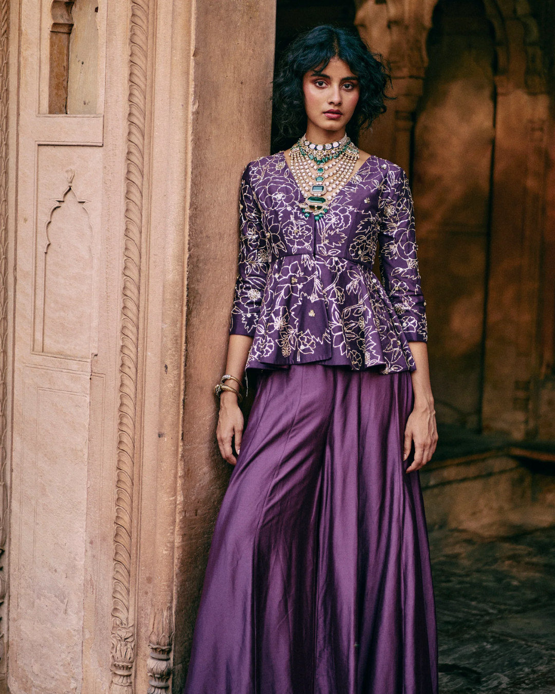 Paulmi and Harsh - Louise Peplum Set from Roop