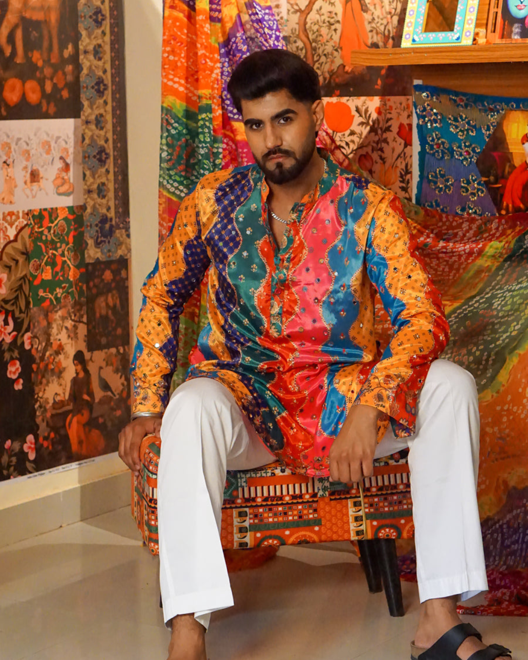 Banjara Trail - Rangveer Multicolour Kurta