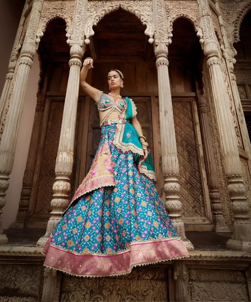ADITI GUPTA - Patola print Lehenga set