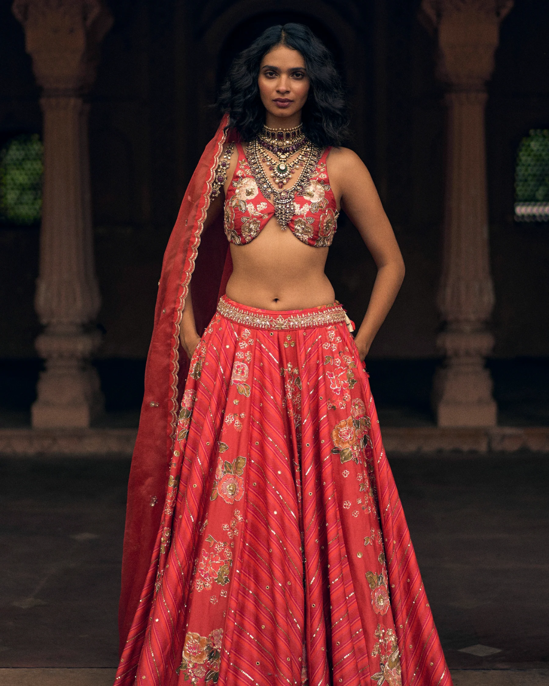 Paulmi and Harsh - Oceane Lehenga Set from Roop