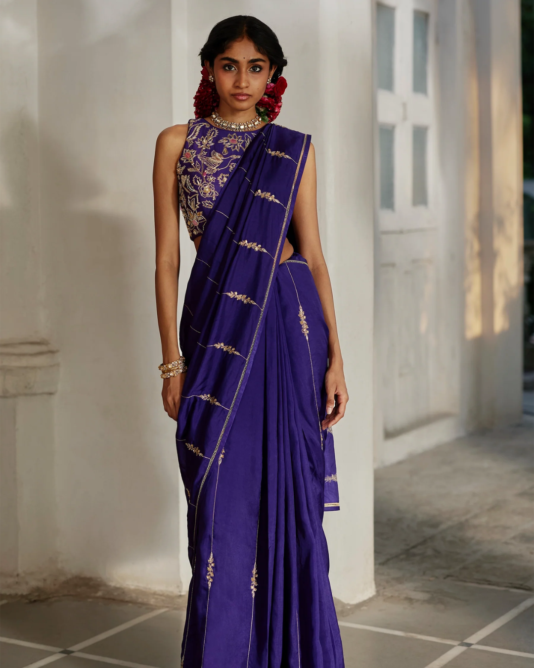 Paulmi and Harsh - Amar Saree Set from Tara