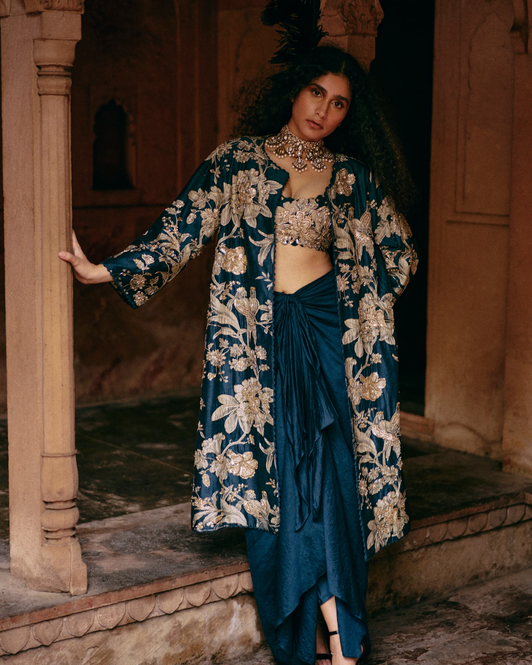 Paulmi and Harsh - Ruth Jacket Set from Roop
