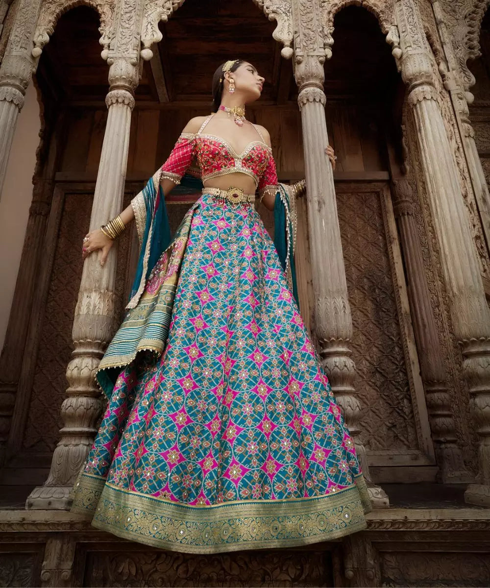 ADITI GUPTA - Patola print Lehenga set