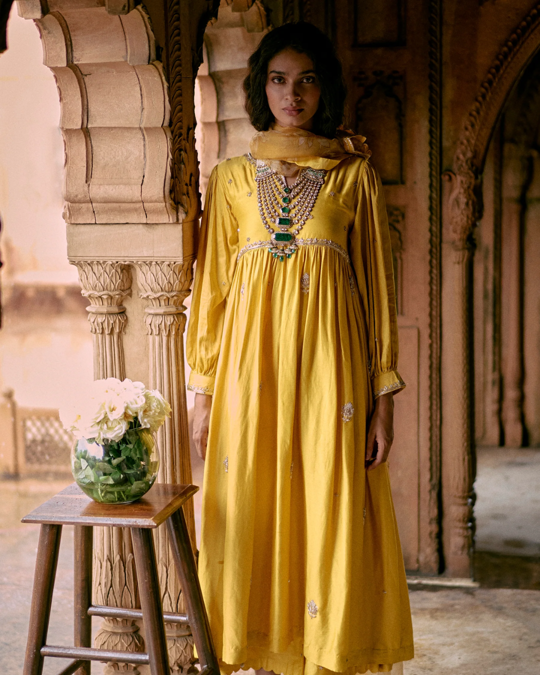 Paulmi and Harsh - Elizabeth Anarkali Set from Roop