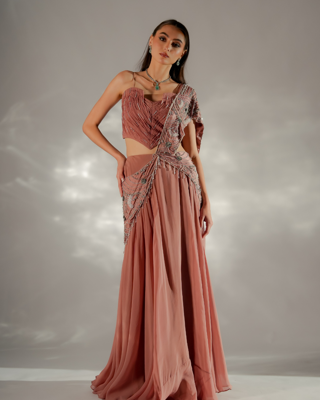 Jade by Ashima - Moon veil Drape Saree