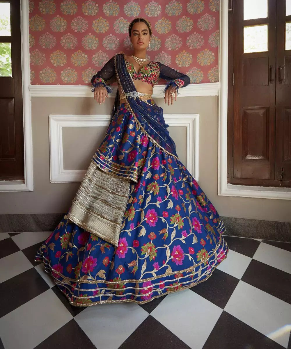 ADITI GUPTA - Big Floral Print Lehenga set